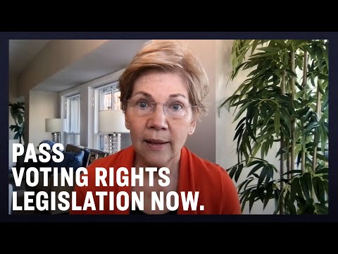 Video thumbnail for Elizabeth Warren Explains Why We Need to Pass Voting Rights Legislation Now