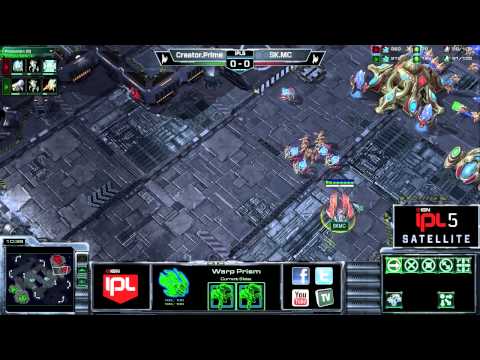 Creator.Prime vs SK.MC Game 1 - IPL5 Asia Satellite Ro32 - StarCraft 2