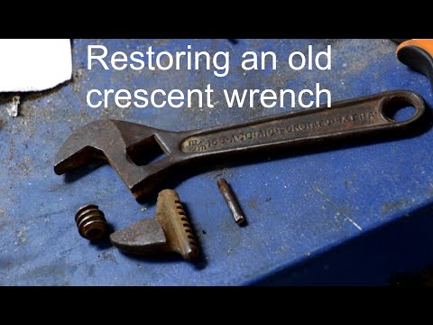 Restoring an old crescent (adjustable ) wrench