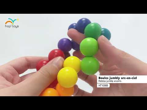 Cartel del vídeo de YouTube para Bolas jumbly arcoíris