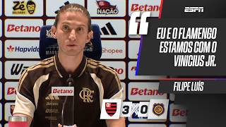 FLAMENGO X MADUREIRA: FILIPE LUÍS FALA AO VIVO APÓS SEMI DO CAMPEONATO CARIOCA