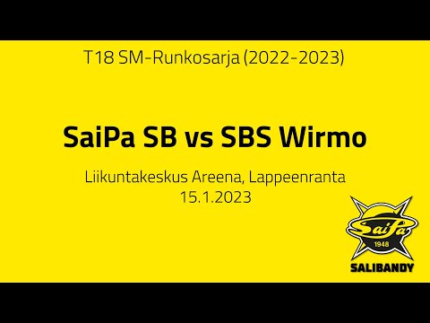 T18 SM-Runkosarja: SaiPa vs SBS Wirmo 15.1.2023