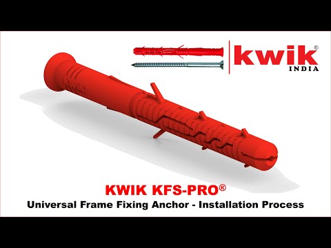 Door Frame Fixing Nylon Anchor - KWIK KFS-PRO M10x140mm