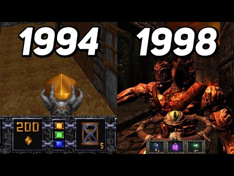 Evolution of Heretic/Hexen Games (1994-1998)