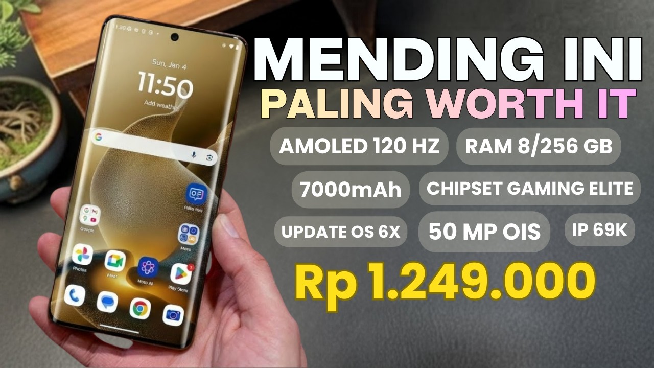 MURAH PALING WORTH IT‼️RAM 8/256 GB, 7000MAH - HP 1 JUTAAN TERBAIK MARET 2026