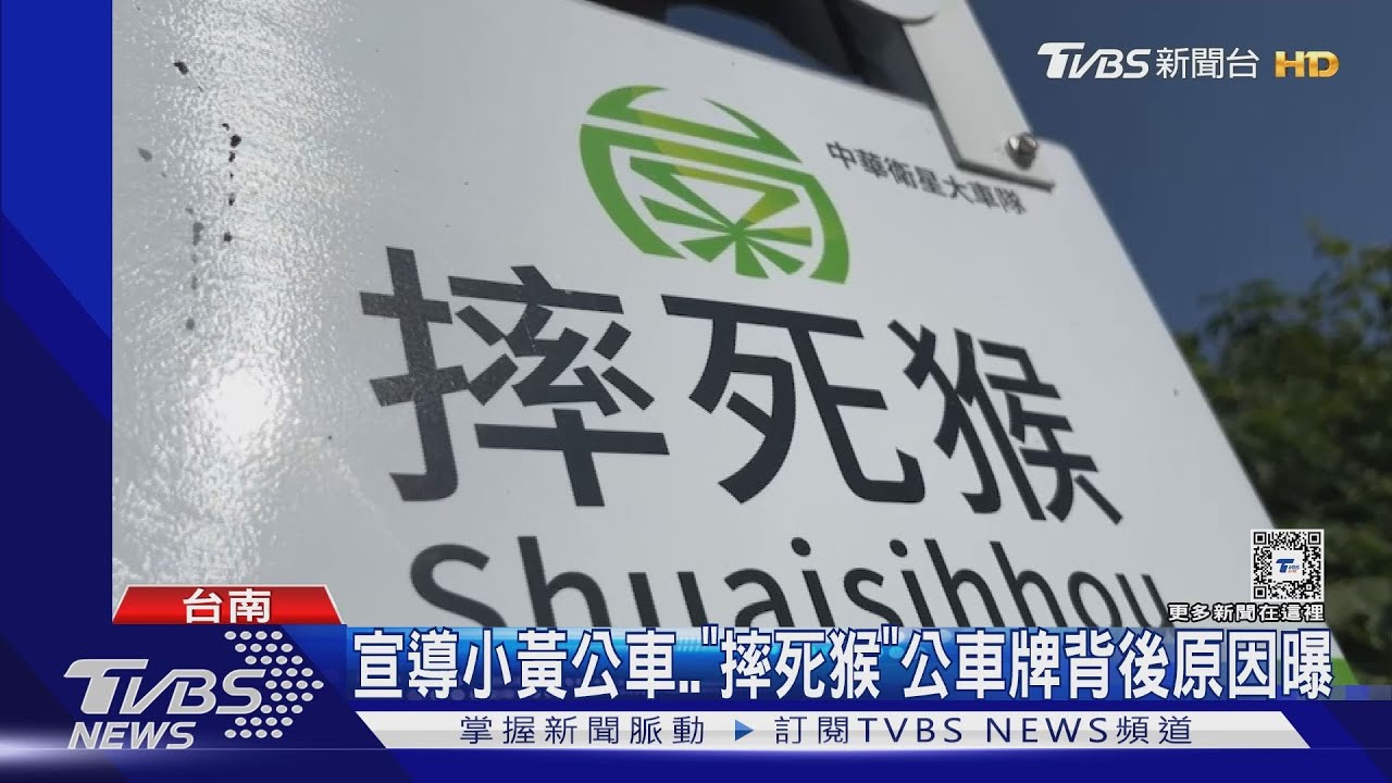 「摔死猴」是啥? 台南「小黃公車」站牌掀熱議