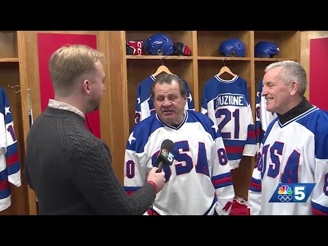 Mike Eruzione talks about iconic "I play for USA" moment from Miracle on Ice