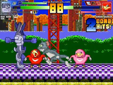 MUGEN battle #4878: Bugs Bunny & Tom vs Random X4