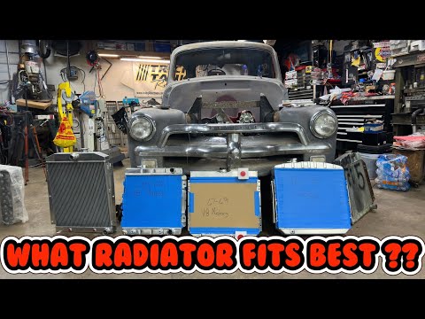 1954 Chevy 3100 radiator with a S10 chassis swap