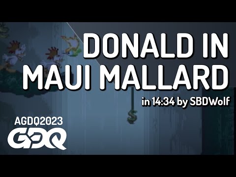 Donald in Maui Mallard by SBDWolf in 14:34 - Awesome Games Done Quick 2023