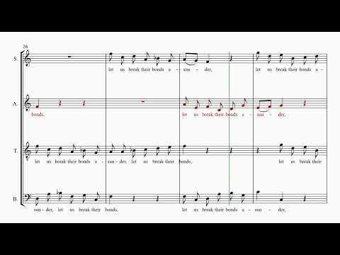 Handel's Messiah Part 41 - Let us break their bonds asunder  - Alto practice part