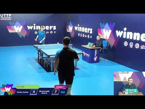 Yurkov Artem - Shcherinskii Andrei. WINners CUP Table Tennis 7 15.11.2020  20:15