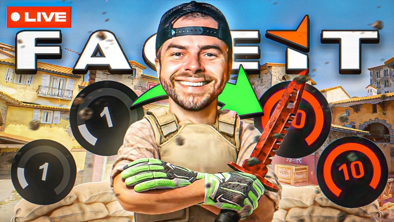 🔴LIVE - FACEIT SEASON 8 GRIND 🏆 Road to LEVEL 10 🏆 100T Nadeshot