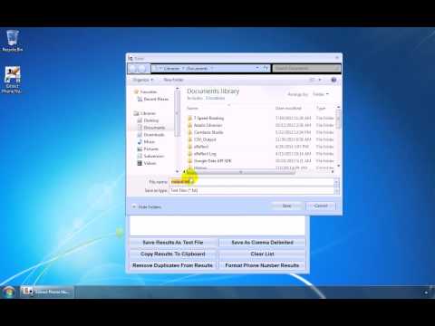 Extract Phone Numbers From Multiple VCF Files Software