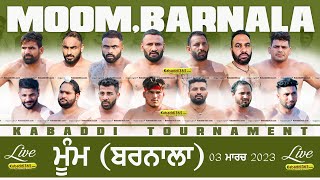 Moom (Barnala) Kabaddi Tournament 03 Mar 2023