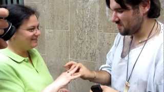 preview picture of video 'Dichiarazione celtica di matrimonio Gabriele e Michela maggio 2012 Caravaggio PARTE 2'
