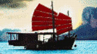 cross stitch world - ship at sea