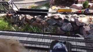 preview picture of video 'Watching the toy trains, Golden Train Museum, Sept 21, 2014'
