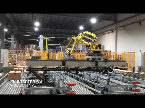Palletizando Mas De 1000 Tipos De Cajas (SKUs), en 15 Pattern De Pallet (UL)