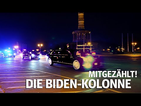 Mitgezählt: Die Joe-Biden-Kolonne in Berlin