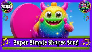 Super Simple Shapes Song | Learn Square Circle Triangle & More | Magic Mini Monsters