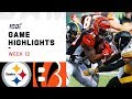 Steelers vs. Bengals Week 12 Highlights | NFL 2019