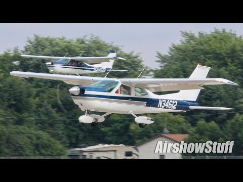 Cessna Mass Arrival - EAA AirVenture Oshkosh 2018