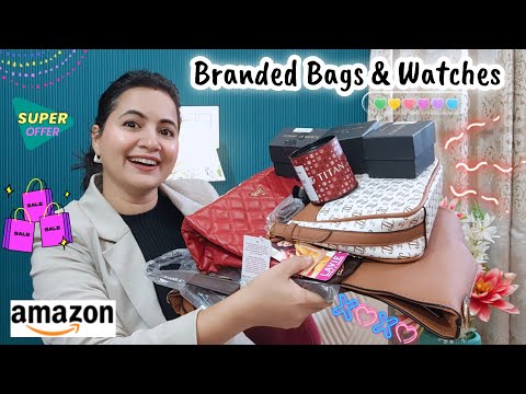 Amazon Bags And Watches Haul 💕 | Lavie Bags , Titan , Joker and Witch , Carlington Watches | Neema
