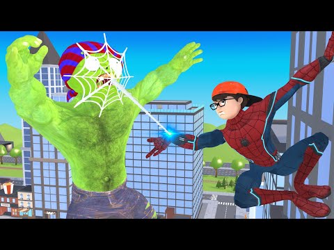 Scary Teacher 3d Superheroes SpiderNick Vs Giant ZombieHulk - Nick Love Tani Funny Animation