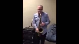 DOUG WEBB ON HIS 10MFAN HARD RUBBER ROBUSTO 8*  TENOR SAXOPHONE MOUTHPIECE