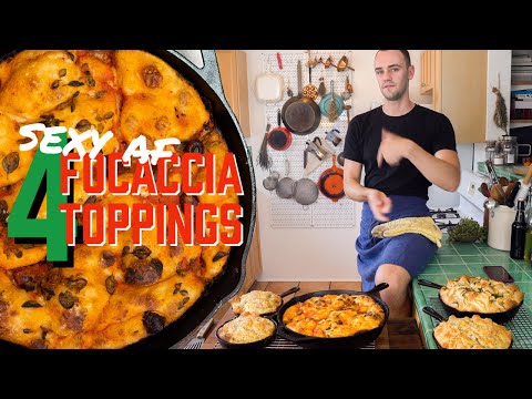The best focaccia + 4 SEXY AF toppings