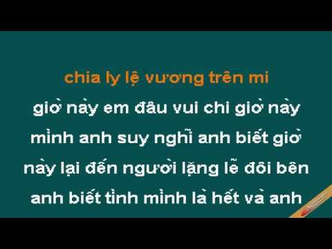 Doi Mat Karaoke - Wanbi Tuấn Anh - CaoCuongPro