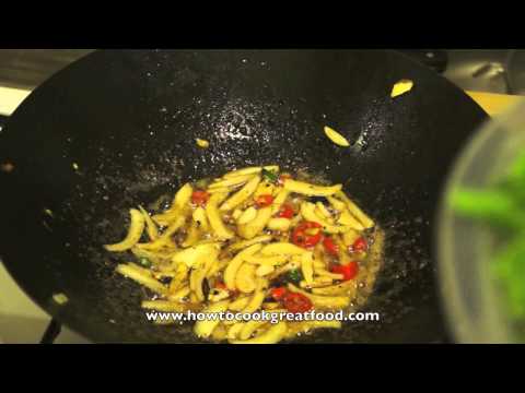 Asian Crispy Pork & Bok Choi how to cook great food Pak Choi Chinese Cabbage wok