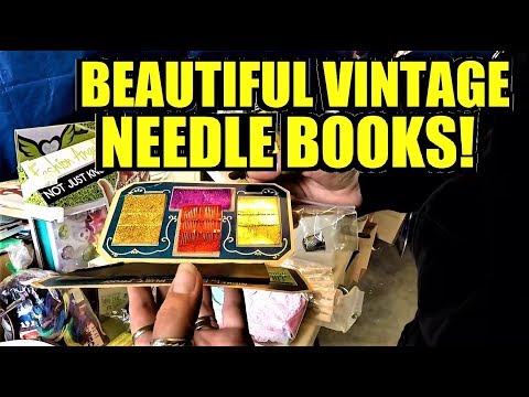 Ep240: WE FOUND SOME FANCY VINTAGE NEEDLE BOOKS! - The ORIGINAL GoPro Garage Sale Vlog!