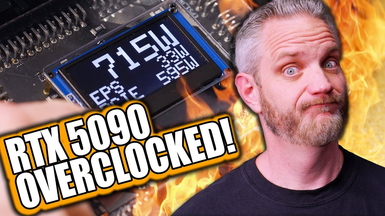 Overclocking the RTX 5090... You're going to need a bigger Power Supply!!