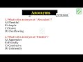 Antonyms Set 3 For All Competitive Exams English Academy By Deepak KR Antonyms