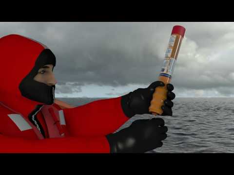 Comet Marine Training Animation - Red Parachute Rocket