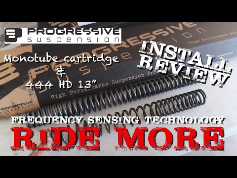 Progressive Suspension Installed on my Harley-Davidson Road Glide - 444 & Monotube Cartridge