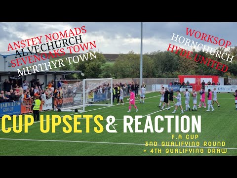 F.A CUP 3RD AND 4TH QUALIFYING ROUND REACTION