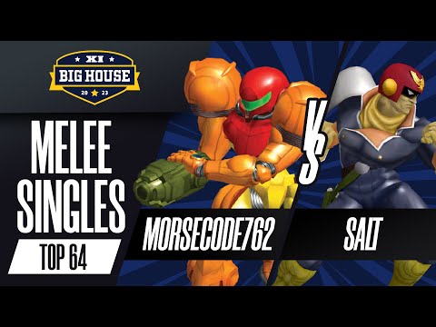 Morsecode762 (Samus) vs Salt (Captain Falcon) - Melee Singles Top 64 - The Big House 11