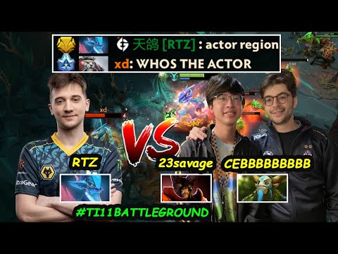 ACTOR REGION !! - RTZ vs 23savage CEB Server SEA TI11 BATTLEGROUND RANKED Dota 2 Pro gameplay