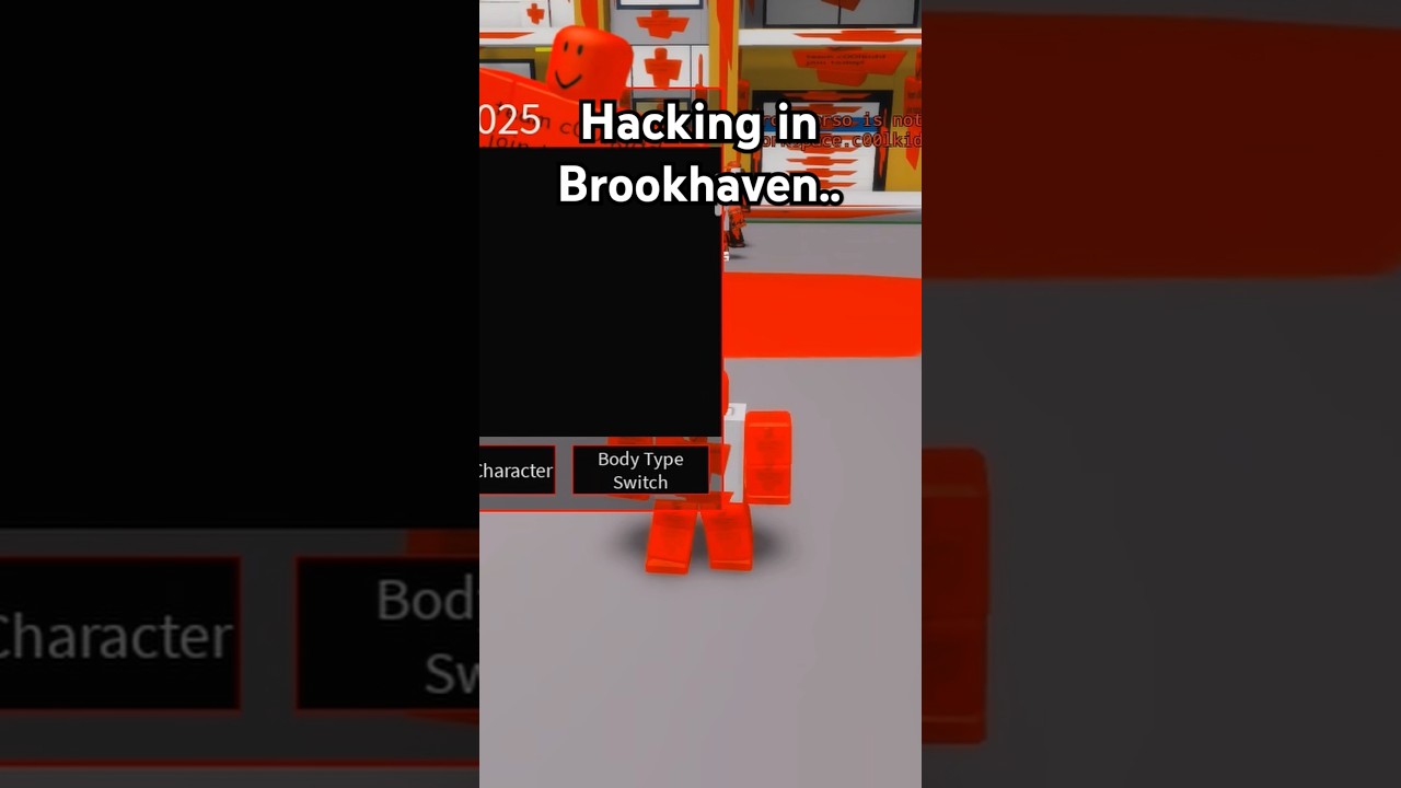 I HACKED Brookhaven.. #roblox #brookhaven #hacker #shorts