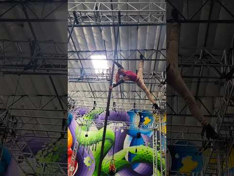 Fun #chinesepole!!👀👀👀 #circus #acrobatics #poledance #pole #calisthenics #stronggirl
