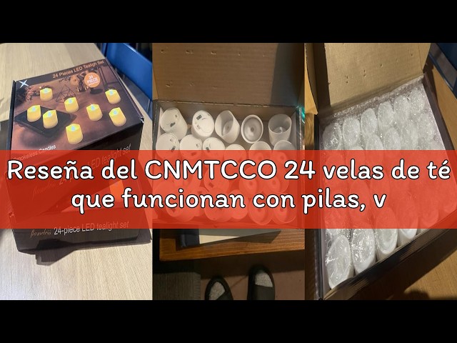Vídeo relacionado con Yakpo Paquete de 24 Velas LED Tealight a Pilas de 3.8 cm x 3 cm, Velas Votivas Sin Llama que Parpadean, Velas Tealight Falsas Eléctricas para Bodas, Halloween, Navidad, Decoraciones para Mesa y Hogar