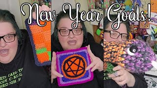 2025 Goals! Books and Reading, Fiber Arts & Temperature Project!