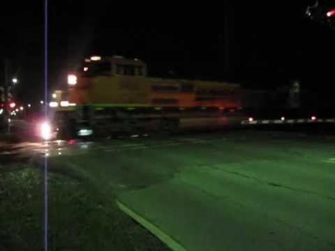 A pair of BNSF SD70ACe's & CSX 524 ride as light power