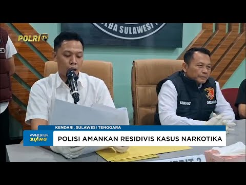 POLDA SULTRA AMANKAN RESIDIVIS DENGAN BARANG BUKTI 1 KG SABU