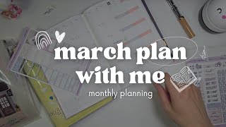 2026 march monthly plan with me using the hobonichi weeks & cousin | less appointments | set-up