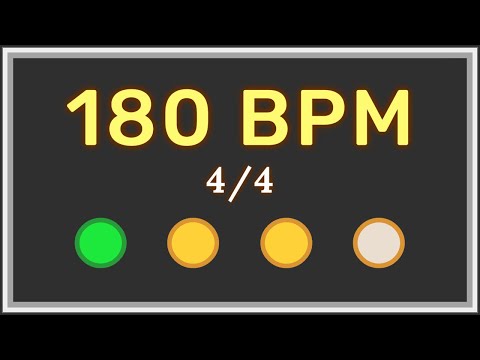 180 BPM 4/4 - Metronome with accent ⏳✔️