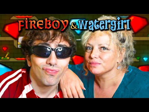 fire and water with mom 😎🔥💧